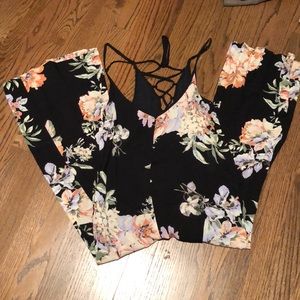 Floral jumpsuit/romper